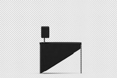 Isometric Arm Chair 3D isolated render Product Image 1