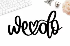 We do svg, wedding cake topper svg, cake topper cut file Product Image 1