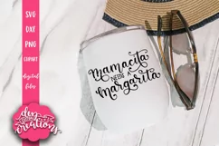 Mamacita Needs A Margarita - SVG, DXF, PNG hand lettered Product Image 3