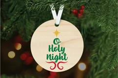 O Holy Night SVG Cut File - Christmas SVG File Product Image 4