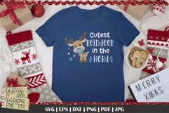 Cutest Reindeer in the herd SVG | Reindeer svg | Boy SVG Product Image 2