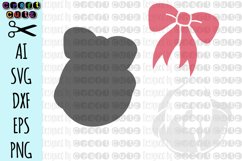 Santa Bell, Christmas Bell, Christmas Bow, Christmas svg Product Image 2