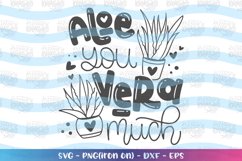Valentines svg ALOE you VERA much svg funny love quote Product Image 2