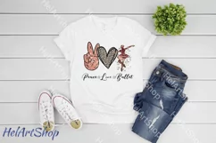 Peace Love Ballet png, Sublimation design, Dance png Product Image 2