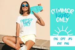 Summer SVG, Summer Vibes, Summer Vibes Only,Summer Quote PNG Product Image 1