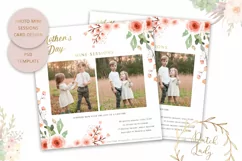 PSD Mother's Day Photo Session Card Template - Design #37 Product Image 1