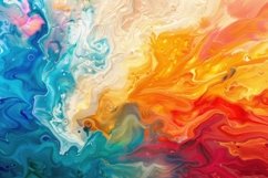 Abstract Colorful Fluid Art Background Wallpaper Product Image 1