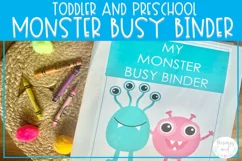 Monster Busy Binder | Toddler and Preschool Activities Product Image 1