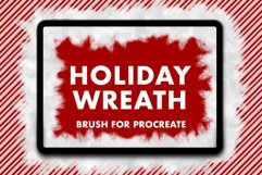 Holiday Wreath Procreate Brush Product Image 1