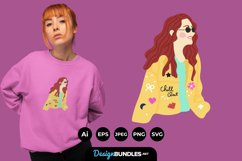 Girl with Jacket for T-Shirt Design Product Image 1