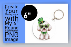 Charming Round Design Keychain Template , St Patrick Product Image 1