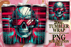 PRESENT OF SERENITY 20oz TUMBLER WRAP, Skull Product Image 1