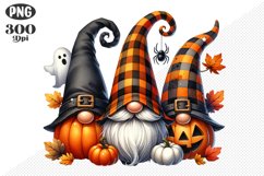 Halloween Gnomes Sublimation - Clipart PNG Design Product Image 1