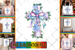 Cozy TSHIRT Ideas Magic PNG, Flower Cross Product Image 1