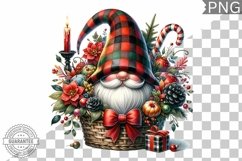 Christmas Gnome Sublimation - Clipart PNG Design Product Image 1