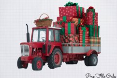 Cute Watercolor Christmas Farm Clipart PNG Product Image 1