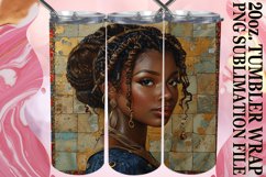 Radiant Black Woman 20oz Tumbler Design Product Image 1