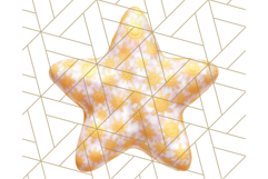 Cute Puffy Star Clipart PNG, 3D Glossy Pastel Stars Clip Art Product Image 4