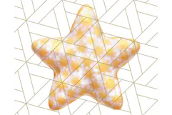 Cute Puffy Star Clipart PNG, 3D Glossy Pastel Stars Clip Art Product Image 4