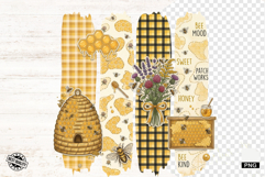 Honey Bees Brushtrokes Clipart Product Image 1