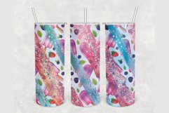 Ice Cream Glitter Brush 20 oz sublimation design tumbler Product Image 1