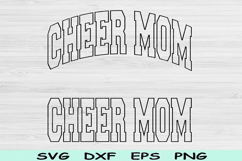 Cheer Mom Svg Dxf Cut Files, Cheer Mom Png, Cheer Mama Svg Product Image 1