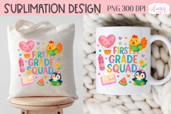 First Grade squad shirt PNG, First Grade Teacher mug PNG Product Image 4