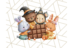 Halloween Neighborhood Clipart PNG for Trick or Treat Product Image 4