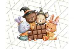 Halloween Neighborhood Clipart PNG for Trick or Treat Product Image 4