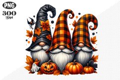 Halloween Gnomes Sublimation - Clipart PNG Design Product Image 1