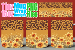 Bright smiles 11oz 15oz sublimation wrap, Leopard Prints Product Image 1