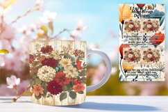 Retro Garden Delight Mug Sublimation Art 11oz Product Image 1