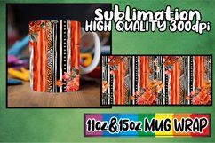 Fashionable 3D Leopard and Flower Mug Wrap Art Product Image 1