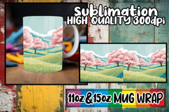 Uplifting moments 11oz 15oz sublimation wrap, Spring Product Image 1