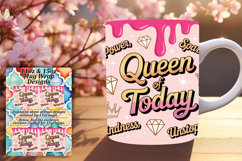 Luxurious 11oz Png Mug Wrap Template , Girl Quote Product Image 1