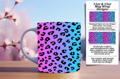 Trendy Glittery Leopard Print Mug Wrap 11oz/15oz Product Image 1