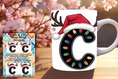 TRENDY 11oz Mug Wrap PNG Template , Christmas Product Image 1