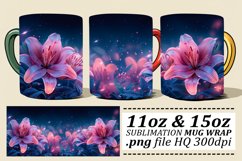 Floral Delight Mug Wrap - Spring Pattern 11oz 15oz Product Image 1