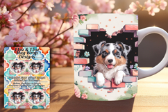 Fresh 11oz Mug Wrap Png Artwork , Cute Dog Product Image 1