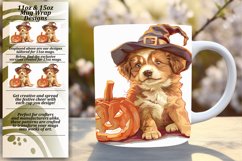 Spooky Pumpkin Animal Mug 11oz/15oz Wrap PNG Product Image 1