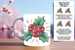 Charming 11oz Mug Wrap Png Template , Cute Christmas Product Image 1