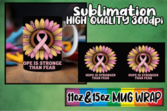 Magical mornings 11oz 15oz sublimation wrap, Breast Cancer Product Image 1