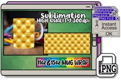 Opulent Chic 3D Puff Pattern Mug Wrap 11oz 15oz Product Image 1