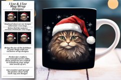 Winter Cat Celebration Mug: 11oz/15oz Product Image 1