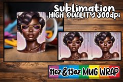 Luminous afternoons 11oz 15oz sublimation wrap, Afro Girl Product Image 1