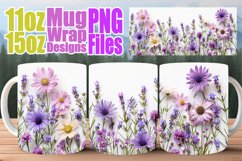 Petal Paradise Sublimation Mugs - 11oz &amp; 15oz Charm Product Image 1