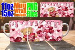 Radiant thoughts 11oz 15oz sublimation wrap, Love Bear Product Image 1