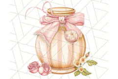Pastel Tea Clip Art PNG with Sweets and Floral Accents Png Product Image 4