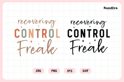 Funny Christian Saying SVG | Recovering Control Freak Product Image 3