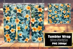 Radiant Petal Paradise Sublimation Tumbler Wraps - 20oz Product Image 1